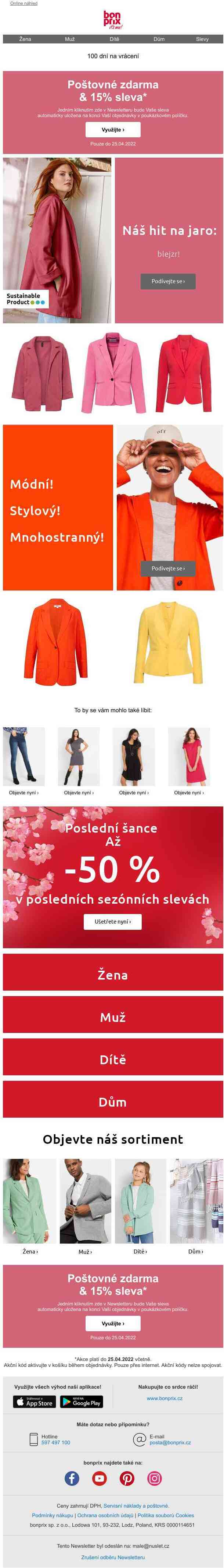 ⏳ Nyní 15% sleva a poštovné zdarma ⏳