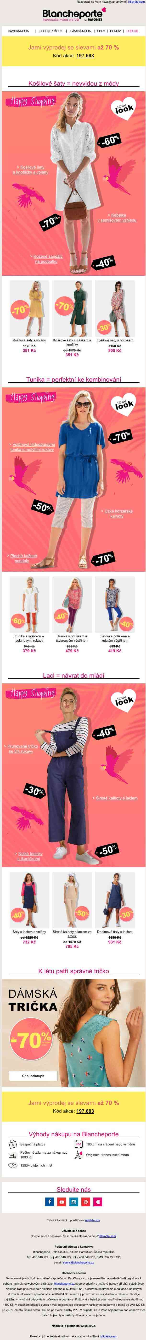 3 tipy na letní outfit | ušetřete až 70 %