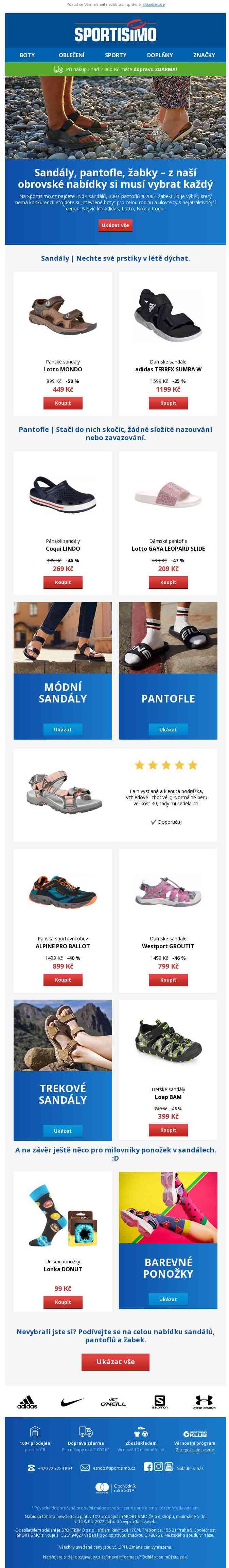 🔵 Mega výber sandálů a pantoflů za super cenu