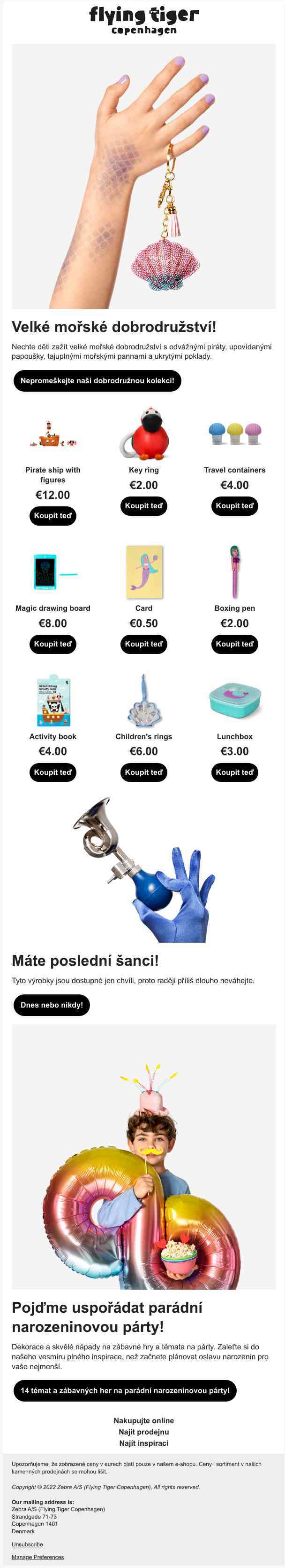Piráti, mořské panny a
 poslední šance!