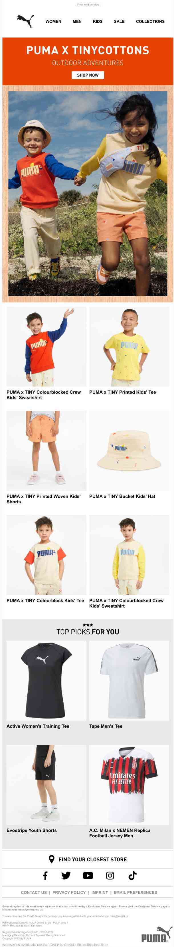 For the Kids: PUMA x TINYCOTTONS