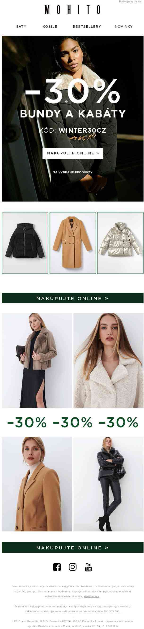 -20% na pyžama jen dnes
