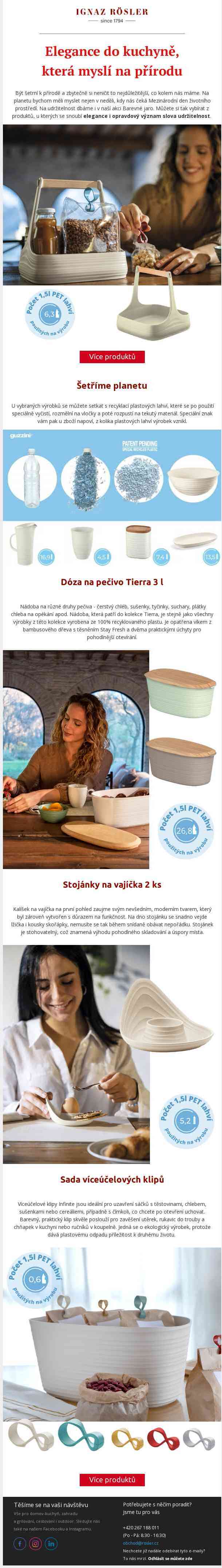 Elegance do kuchyně, která myslí na přírodu