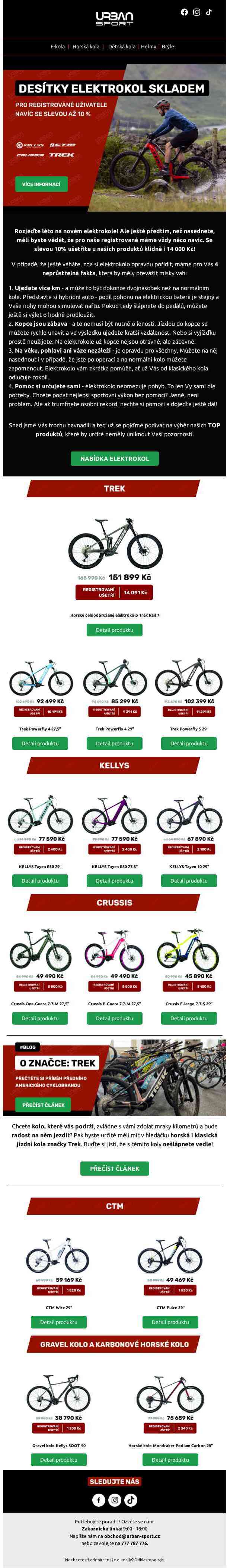 🚵🏼‍♀️ Klidně i 14 000,- u nás ušetří registrovaní při nákupu nového kola 👀