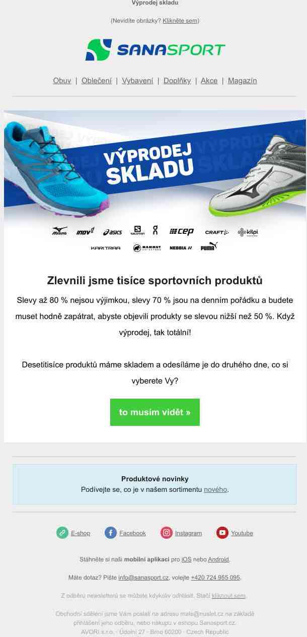 Stále držíme slevy až 80 % na tisíce produktů