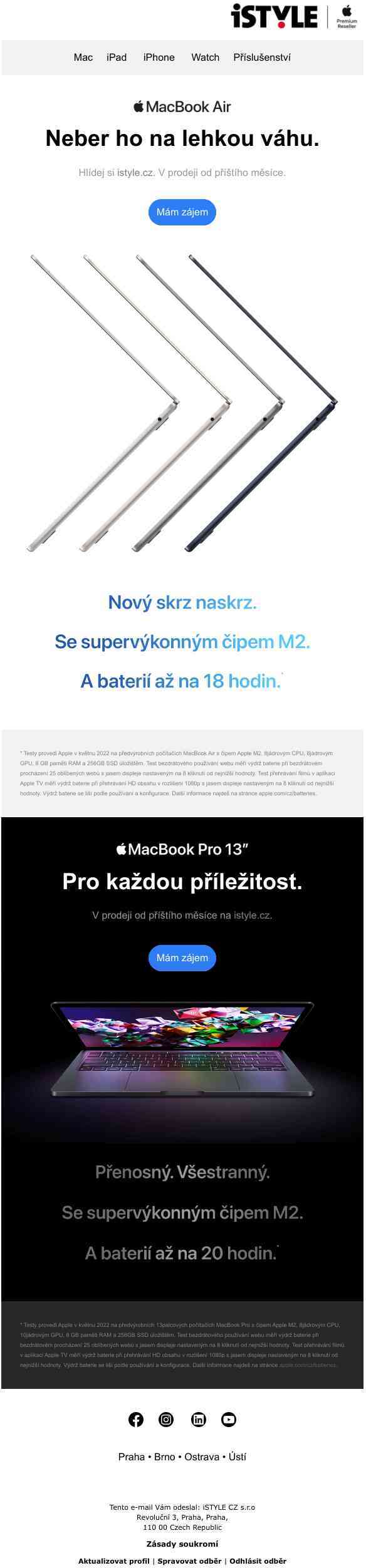 Nový MacBook Air a MacBook Pro