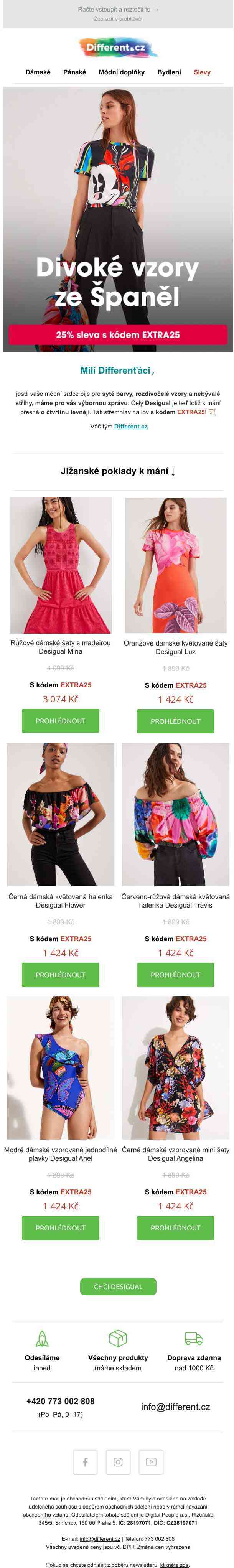 Olé, Desigual s extra 25% slevou 💃