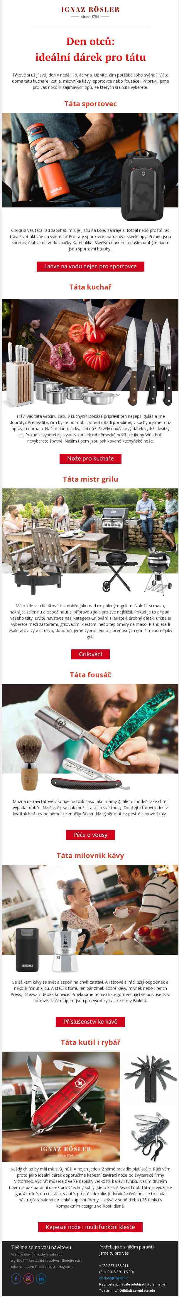 Den otců: ideální dárek pro tátu