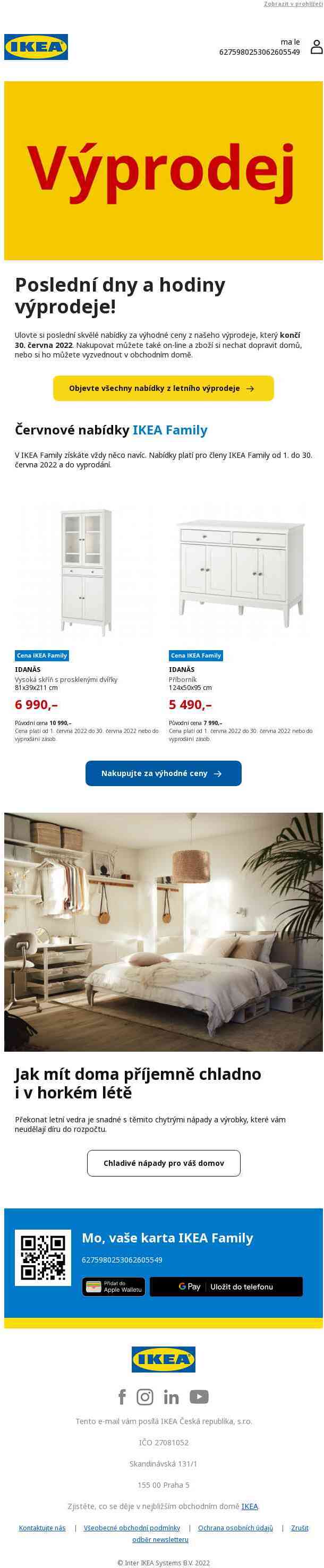 Poslední dny a hodiny výprodeje v IKEA!