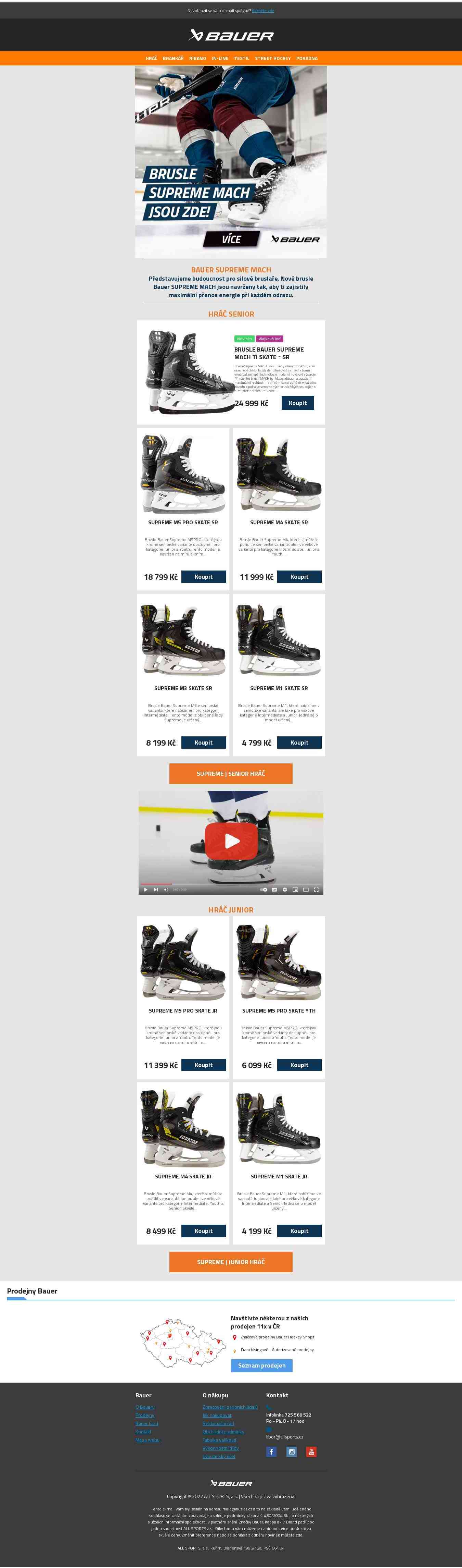 🔥 HIT: Budoucnost pro silové bruslaře je teď || Bauer SUPREME MACH pro maximální přenos energie!