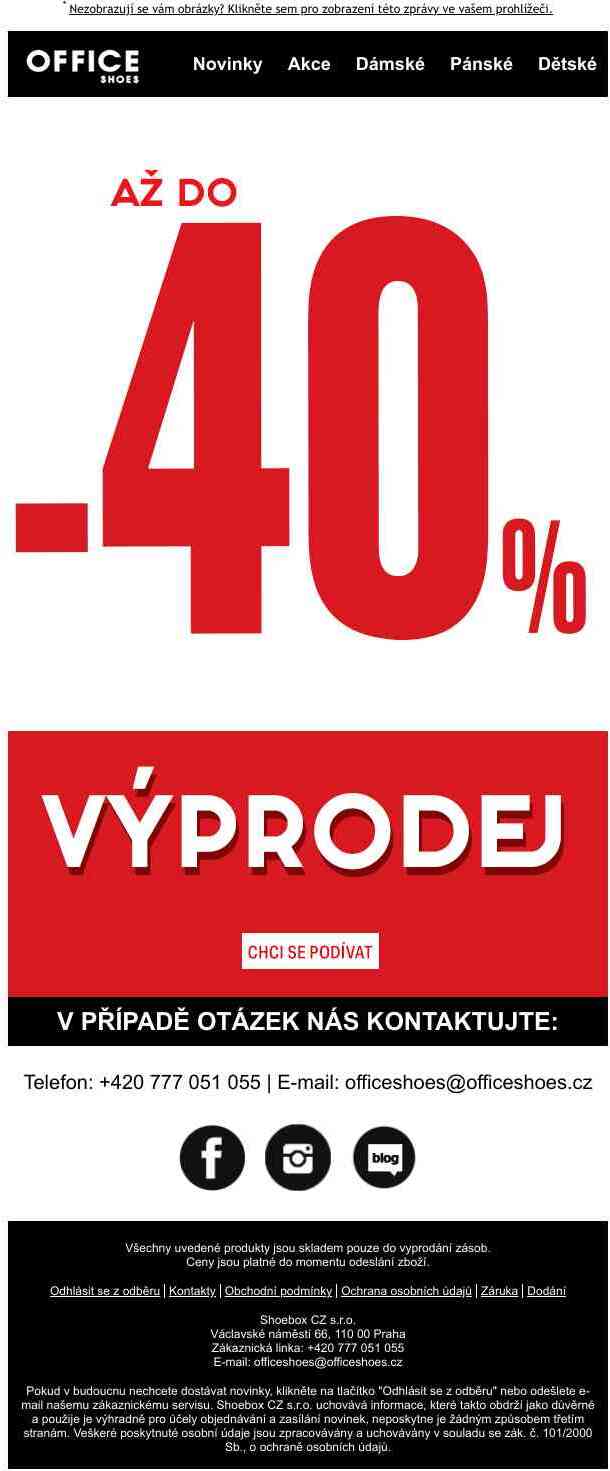 ‼️Spustili jsme VÝPRODEJ až do -40%, nakupujte nyní za skvělé ceny!‼️