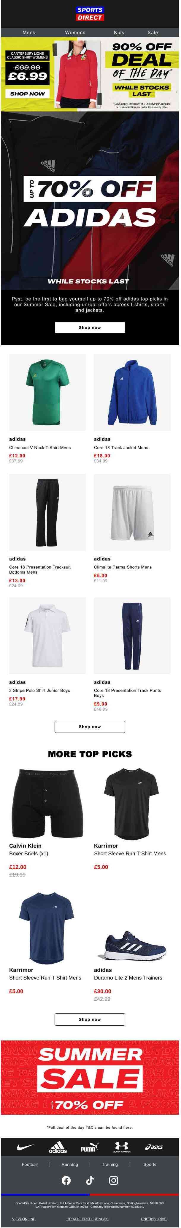 Up to 70% off adidas = MIND BLOWN 🤯
