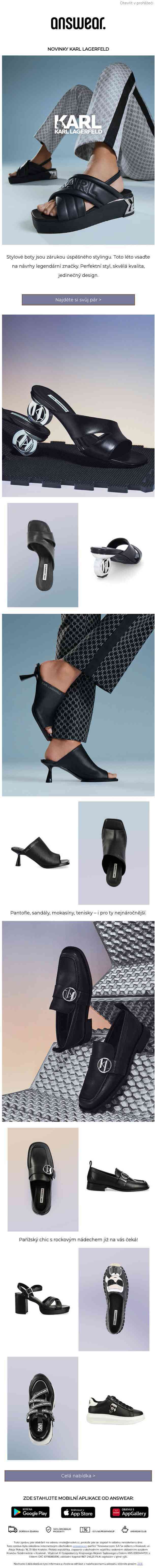 🎬 Karl Lagerfeld - objevte letní obuv od legendární značky 🎬