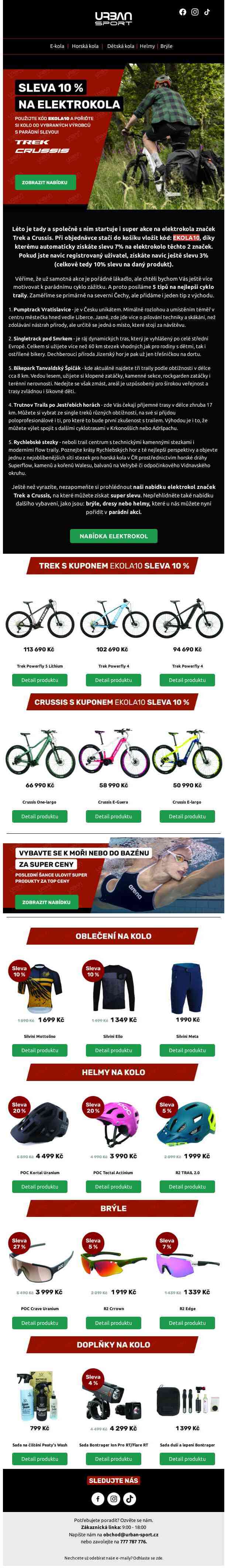 Slevový kupón 10% na elektrokola - rozjeďte léto ve velkém stylu 🚲