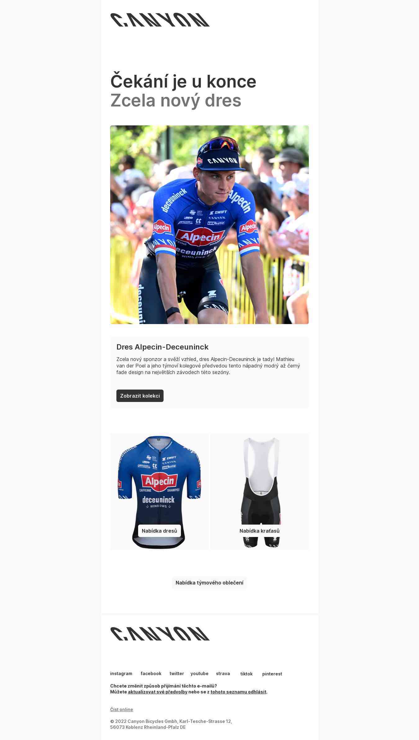 Nyní dostupné: Dres Alpecin-Deceuninck