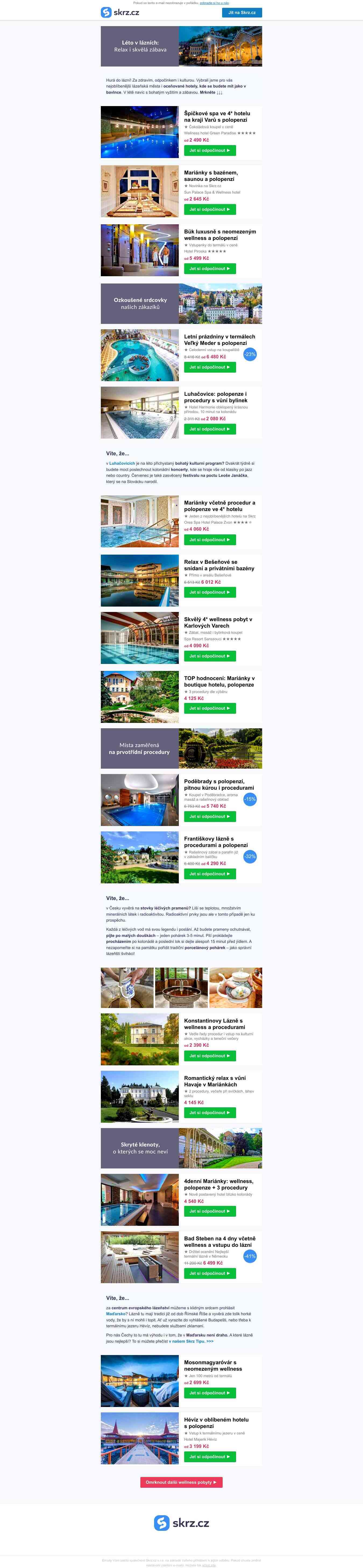 Špičkové Vary + léto ve
 Velkém Mederu se slevou. 💸 A
 několik žhavých novinek k tomu
 ►