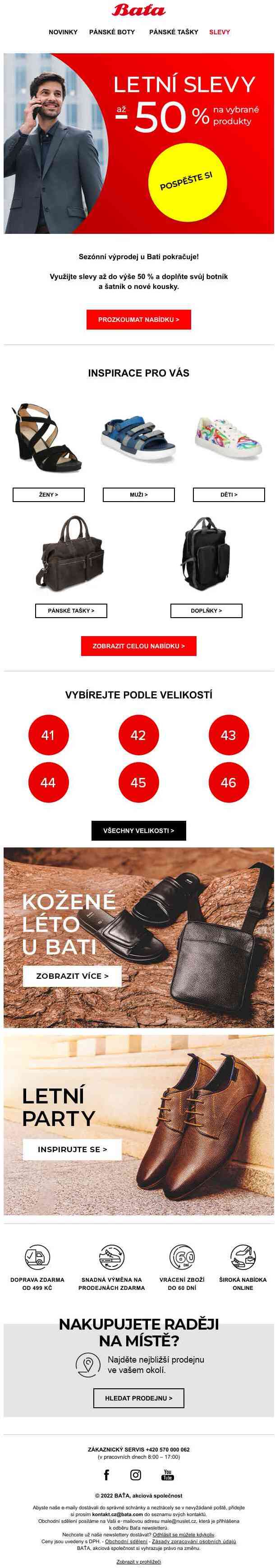 Pospěšte si s nákupem v letním výprodeji s až 50% slevou    >