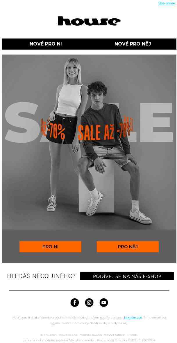 Právě nyní! VÝPRODEJ až -70%!🔥