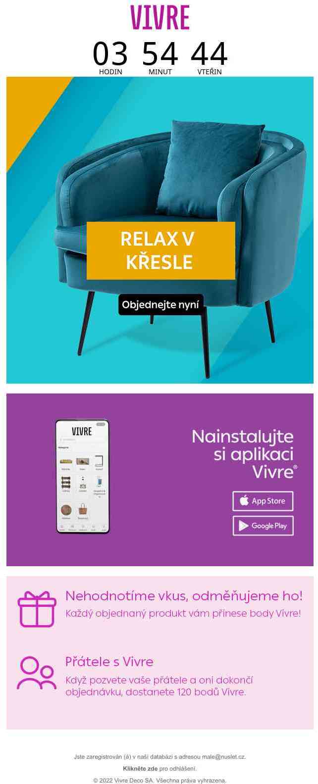 Jen 5 hodin Flash Sale pro milovníky relaxu! Vyberte si z kolekce Relax v křesle! 💺