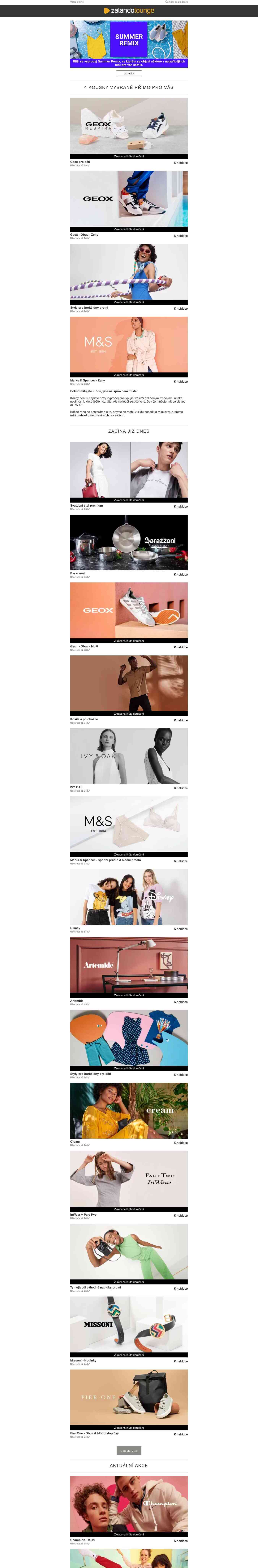 Geox, Marks & Spencer London a Barazzoni ⎪ Čas na objevování 🔎