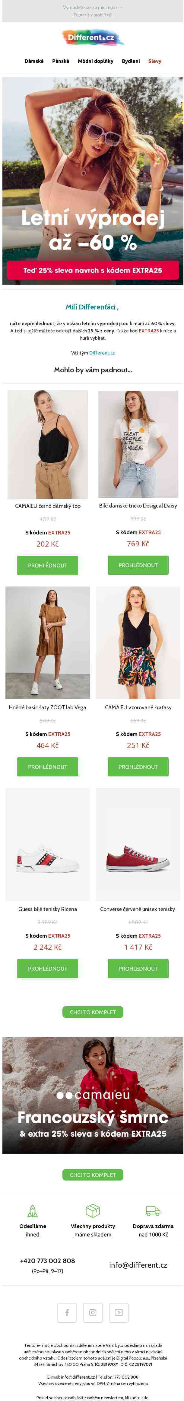 Až −60 % ve výprodeji + extra 25% sleva 😍