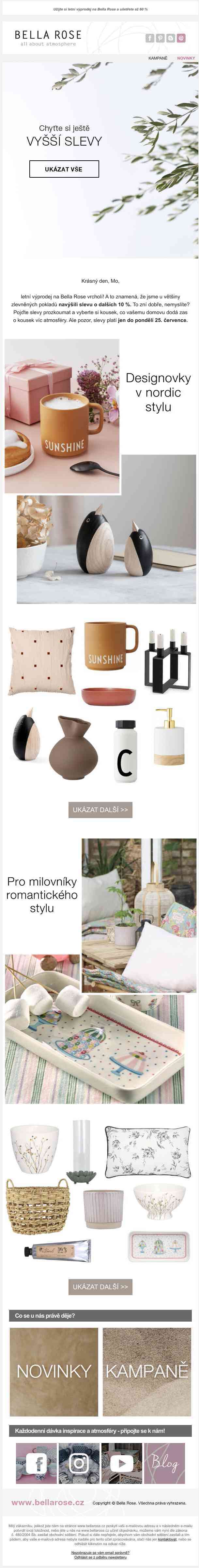 Zvyšujeme slevy! 🎈 Letní výprodej na Bella Rose míří do finále