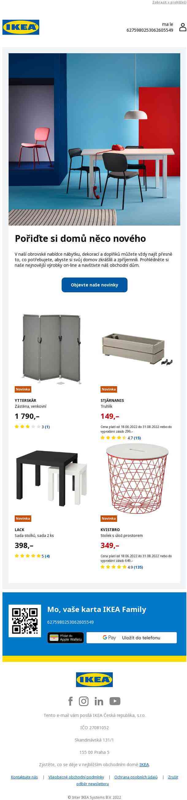Mo, objevte náš nejnovější nábytek a doplňky.