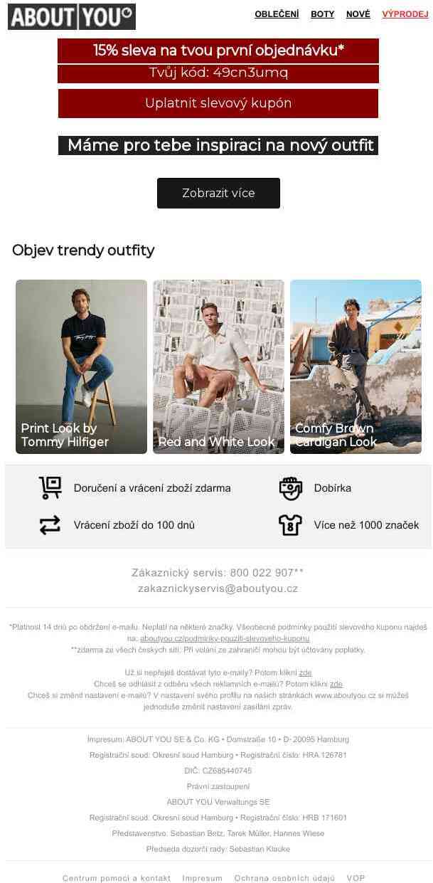 -15 % na tvou první objednávku*