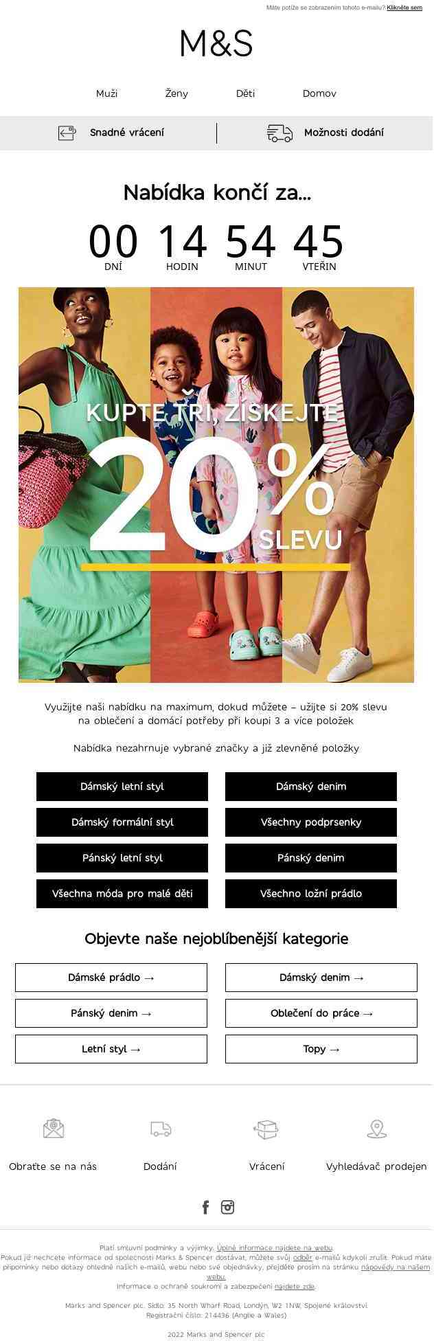 Poslední šance: 20% sleva