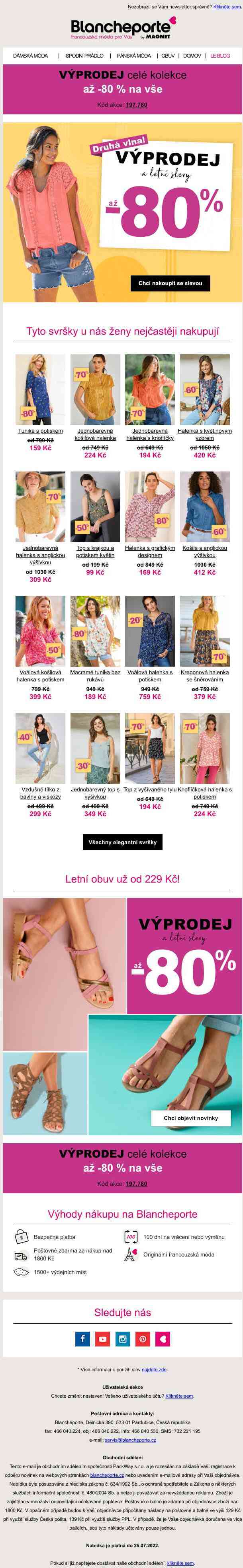 Elegantní košile a halenky  → Velký výprodej