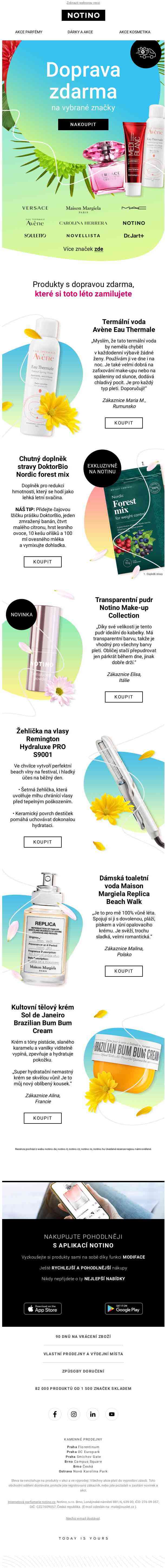 6 letních bestsellerů, které si naši zákazníci zamilovali. Teď s dopravou zdarma 🧡