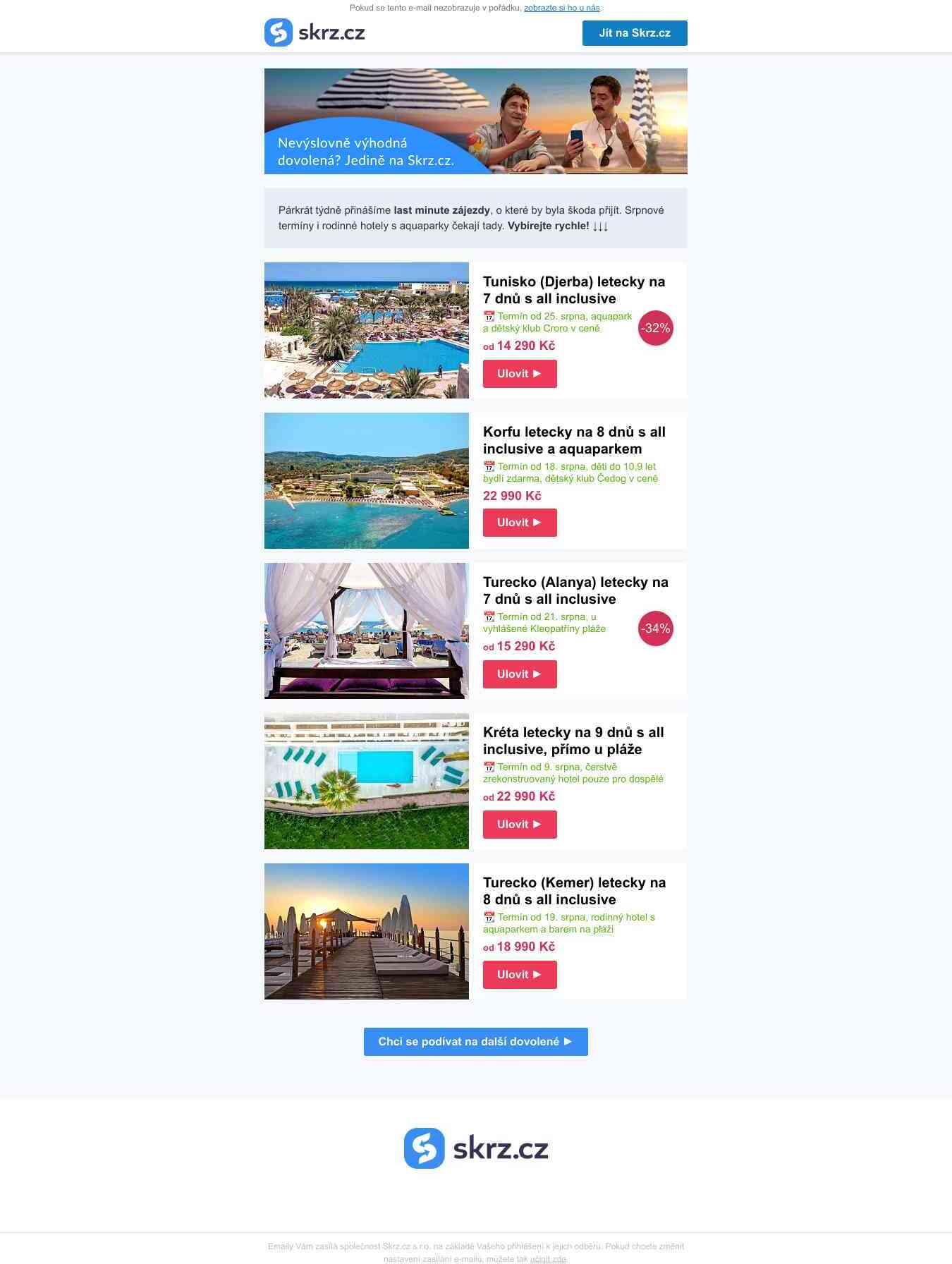 To vás nadchne. ✈️ All
 inclusive dovolené od 14 290
 Kč. Už v srpnu ►