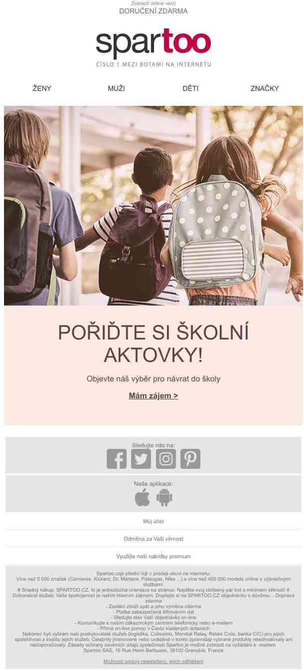 Zpět do školy: objevte náš výběr. Doprava zdarma