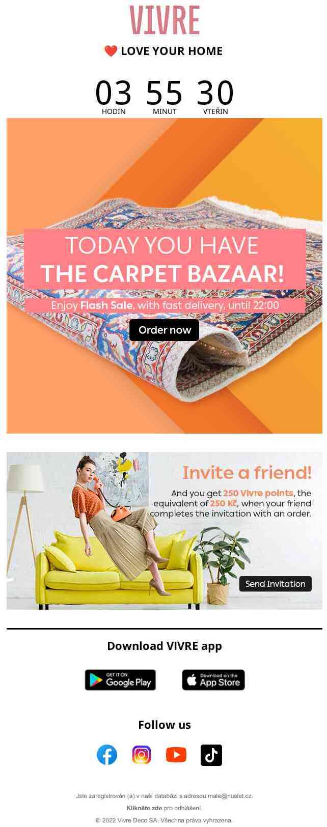 ⏰ You only have 5H to get the centerpiece of your home from the Carpet Bazaar collection.