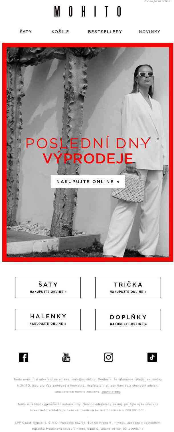 ✂Poslední dny výprodeje!