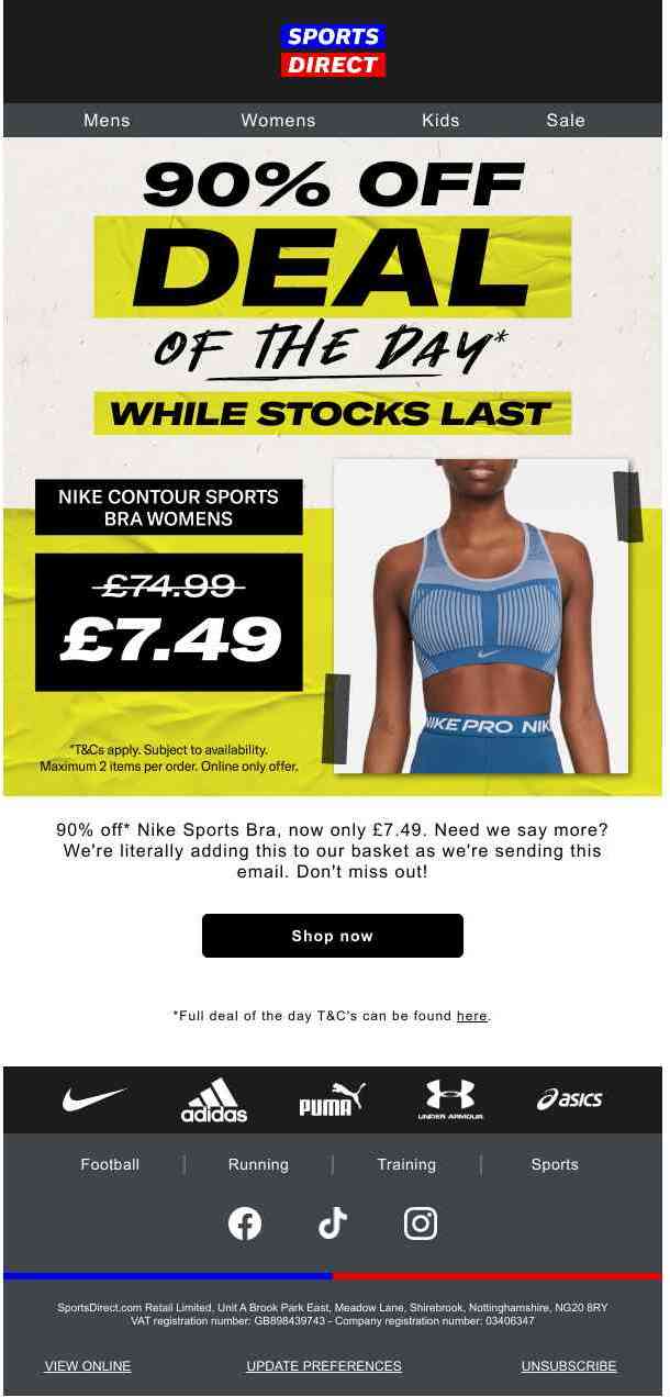 BE QUICK! Nike offer now £7.49 🤩💪