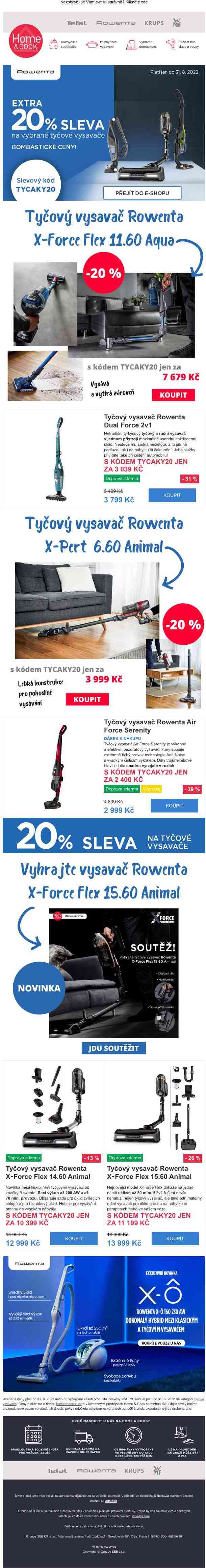 Soutěž o vysavač v hodnotě 13 999 Kč