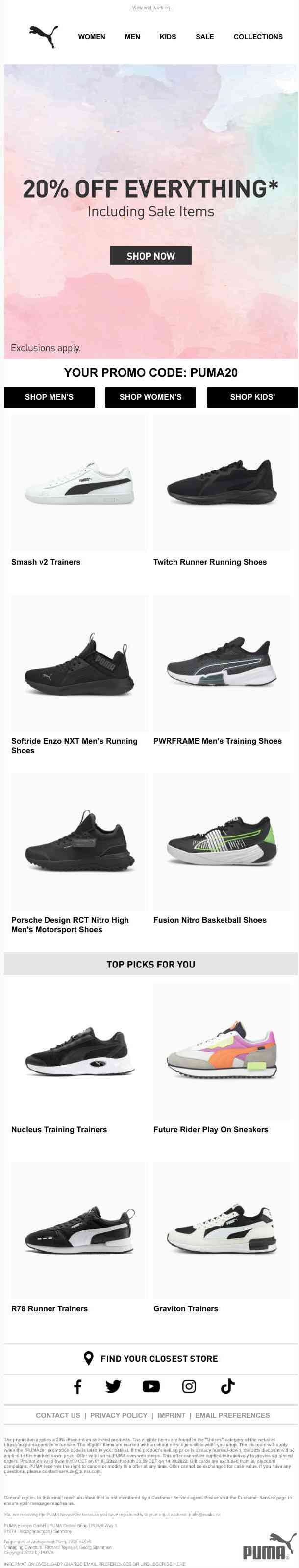 Grab 20% Off Our Hottest Sneakers*