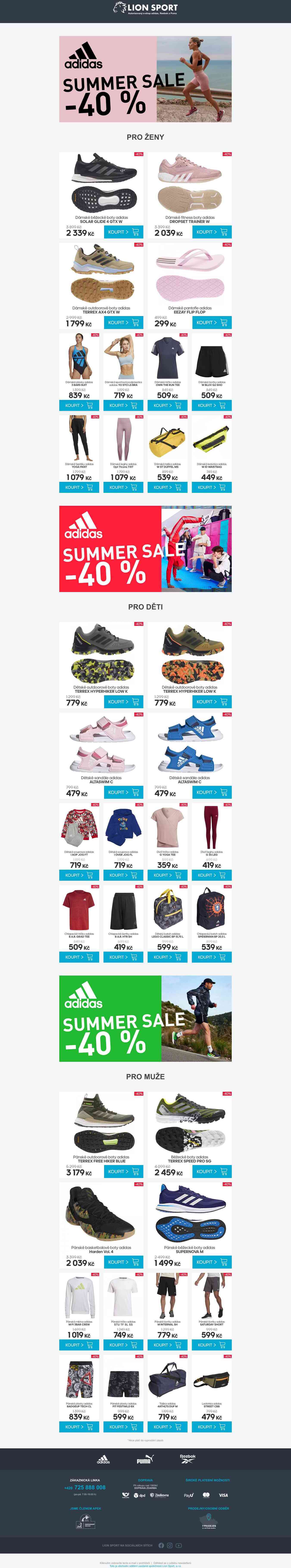 adidas SUMMER SALE -40 %