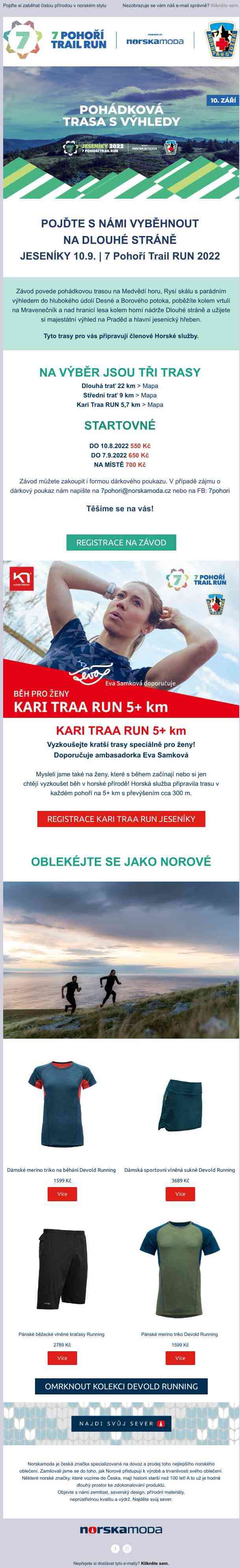 Pojďte si zaběhat do kouzelných Jeseníků! 7 Pohoří Trail Run 2022