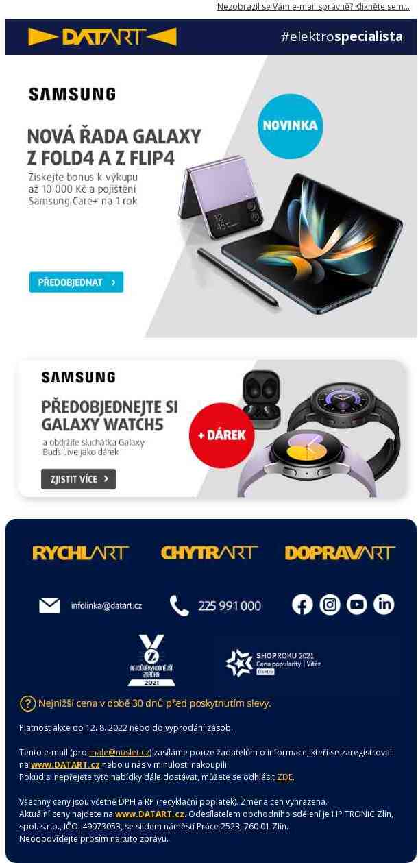 Předobjednávejte si novinky Samsung >>