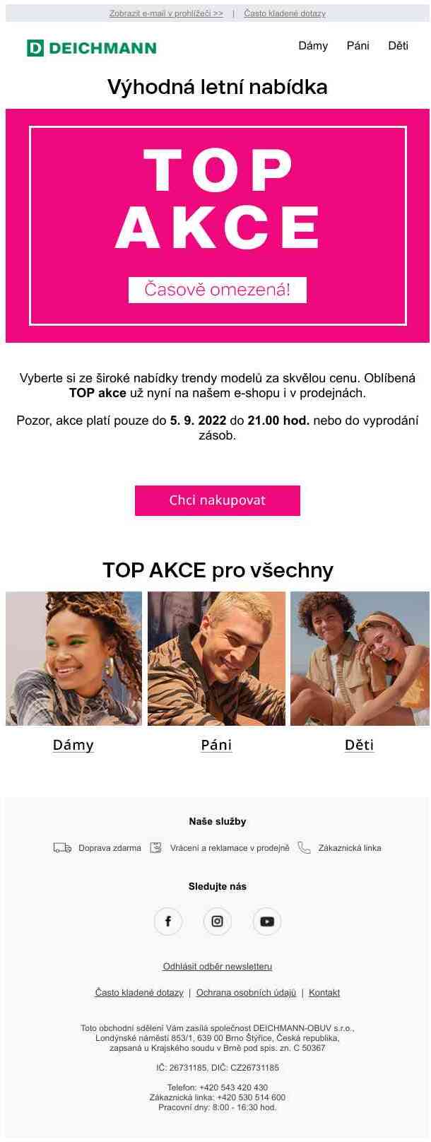 TOP sleva na vybrané produkty!