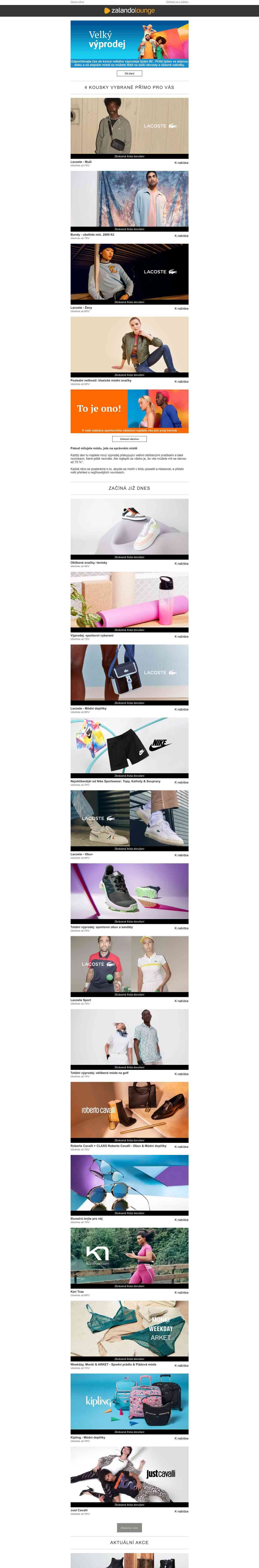 Lacoste, Nike Sportswear a Lacoste Sport ⎪ Sportujte stylově