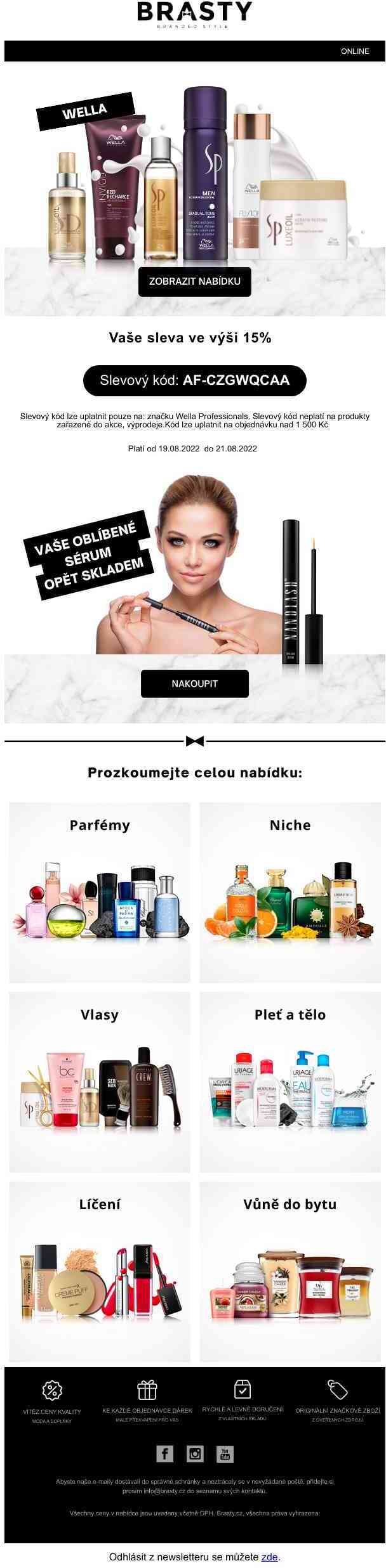 EXTRA WELLA Week - Sleva 15 % NA
 VŠE pouze do neděle