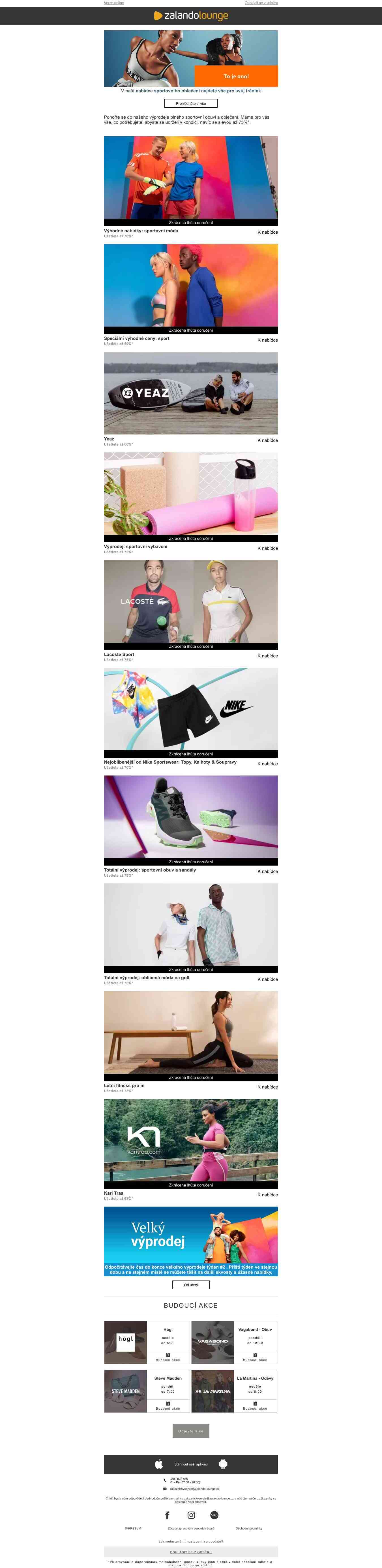 Vybavte se od hlavy až k patě ve stylu Lacoste Sport a dalších značek