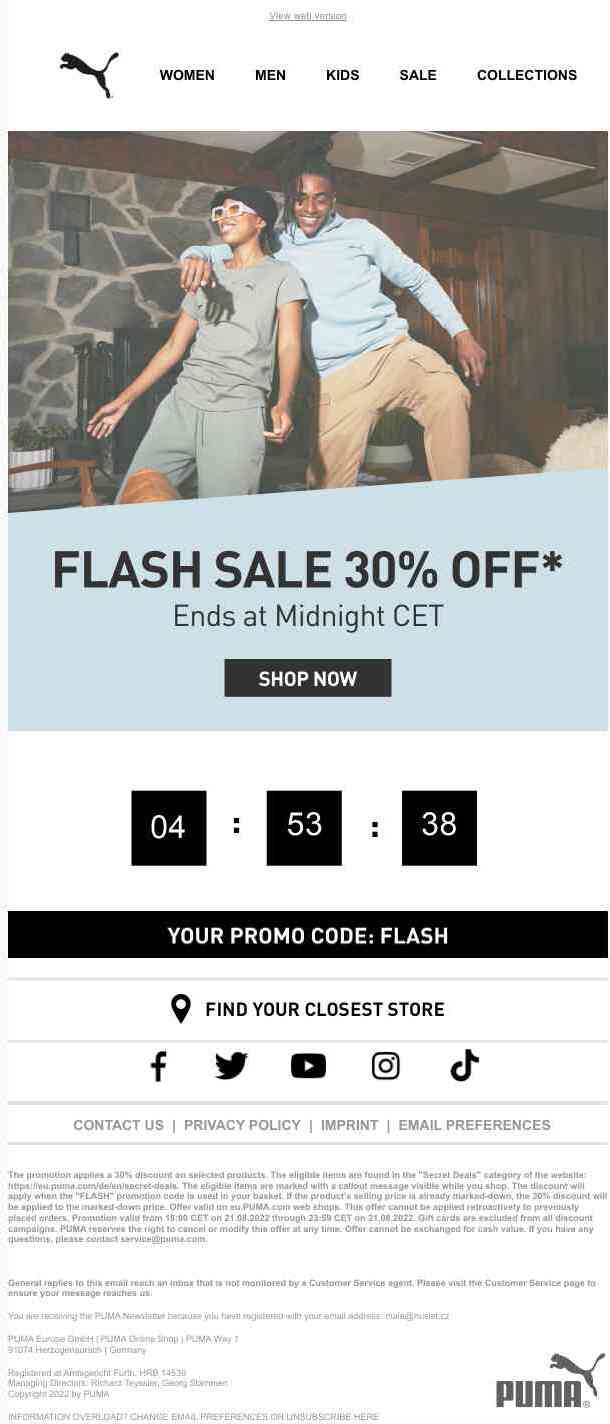 FLASH SALE 30% OFF* - Email Exclusive