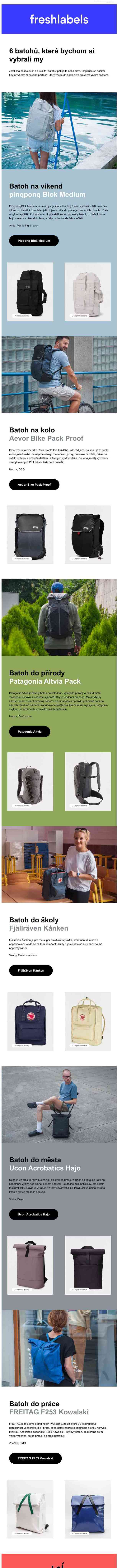 Batohy, které bychom si pořídili my