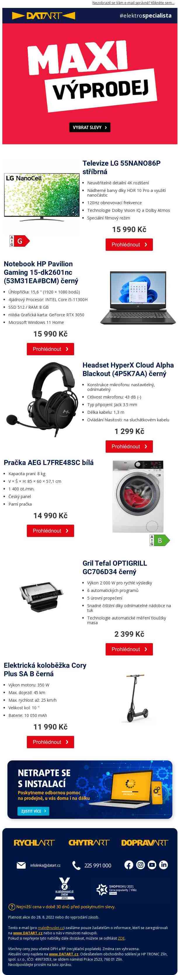 Další várka mini cen je tu >
