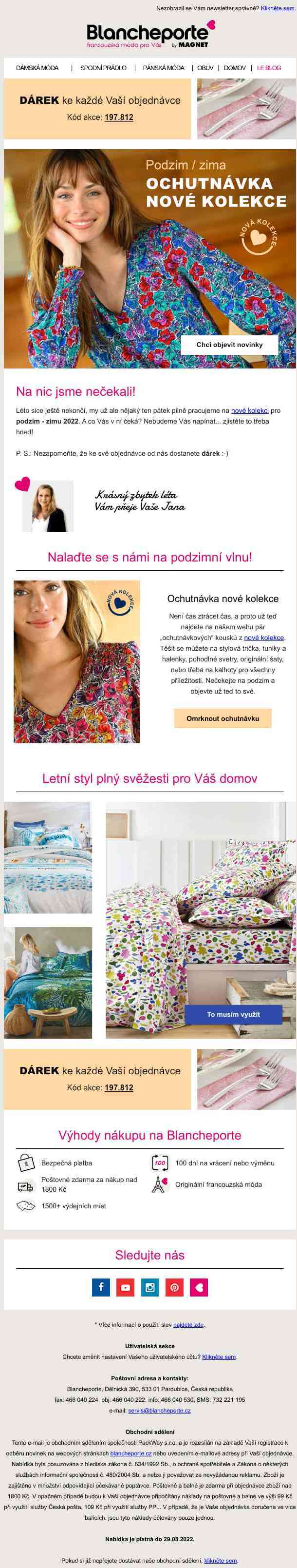Vážený zákazníku, prozradíme Vám, co se bude nosit na podzim...