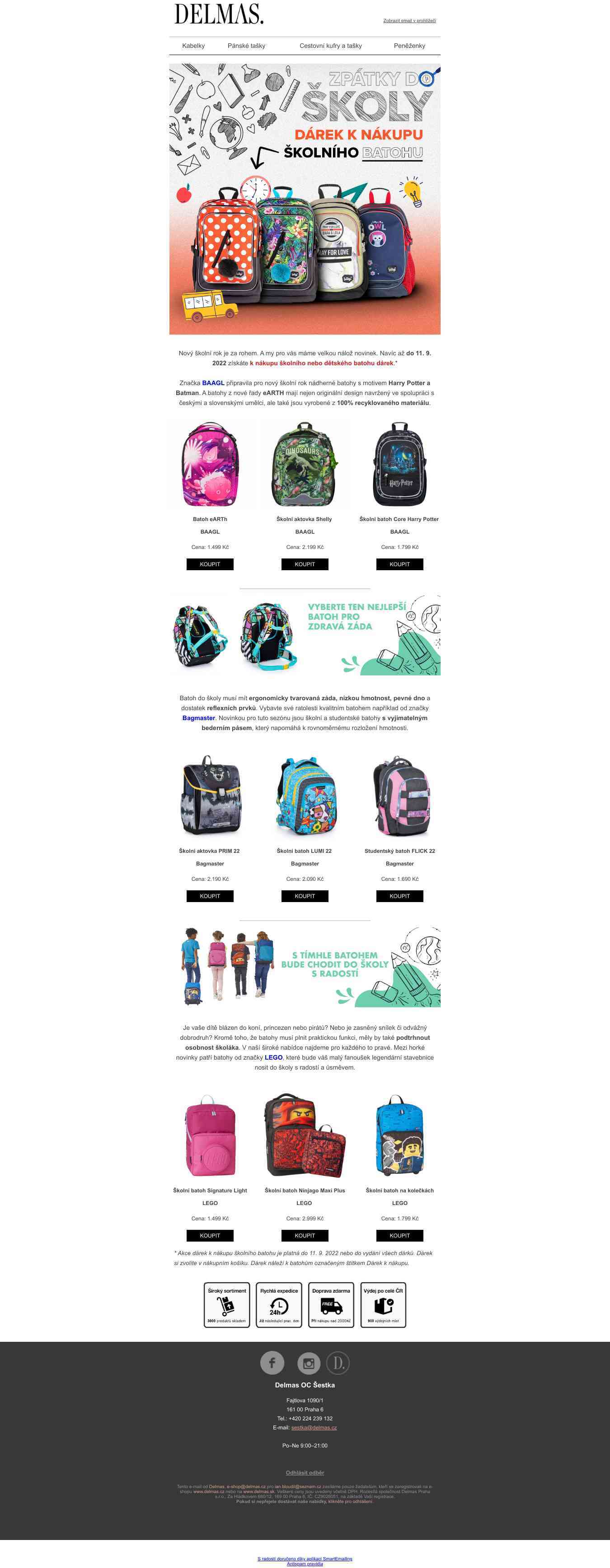 Dárek k nákupu školního batohu | Jste připraveni na září? 📐